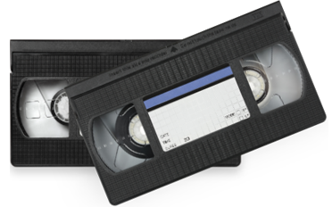 Videotape VHS stack of media