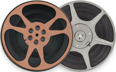 Two movie Film reels